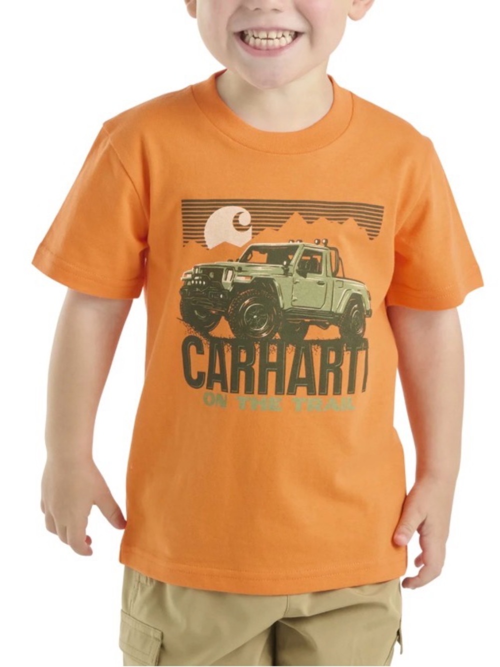 Carhartt Toddler Boys Orange Trail Tee
Shirt NEW Size 3T